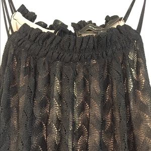BCBG black lace halter dress